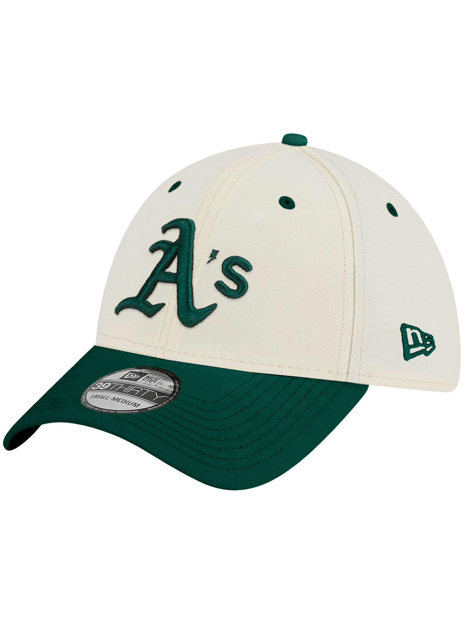 Oakland Athletics New Era MLB 2T Team 39THIRTY Stretch-Fit Hat - Chrome