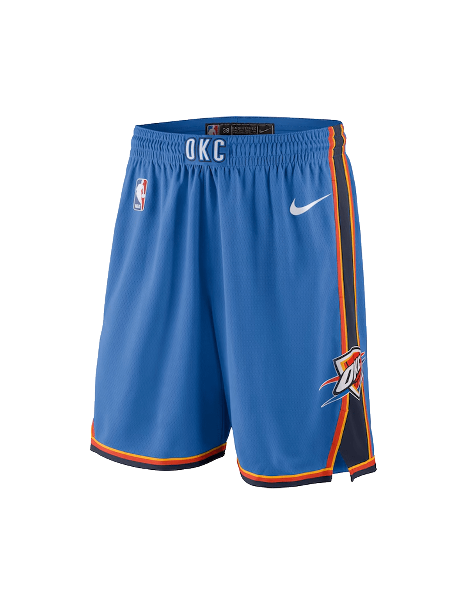 Youths Oklahoma City Thunder Nike NBA Icon Swingman Shorts - Blue
