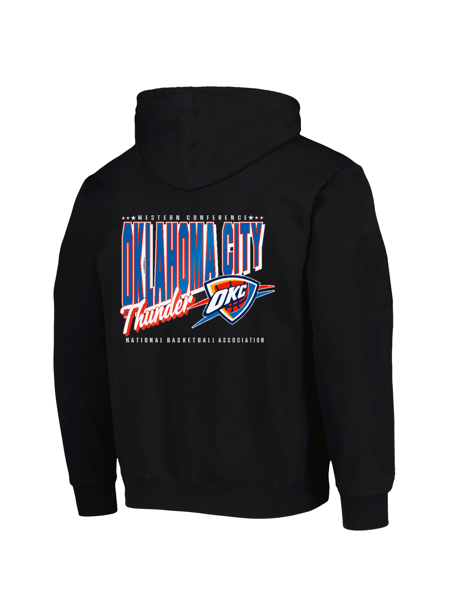 Oklahoma City Thunder NBA Essentials Clarkdale Vintage Hoodie Jumper - Black