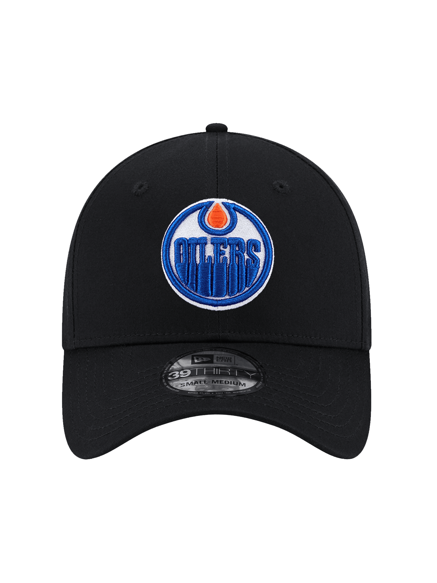 Edmonton Oilers New Era NHL Team 39THIRTY Stretch-Fit Hat - Black