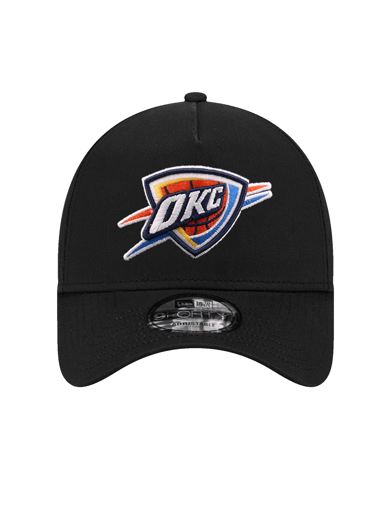 Oklahoma City Thunder New Era NBA Team 9FORTY A-Frame Snapback Hat - Black