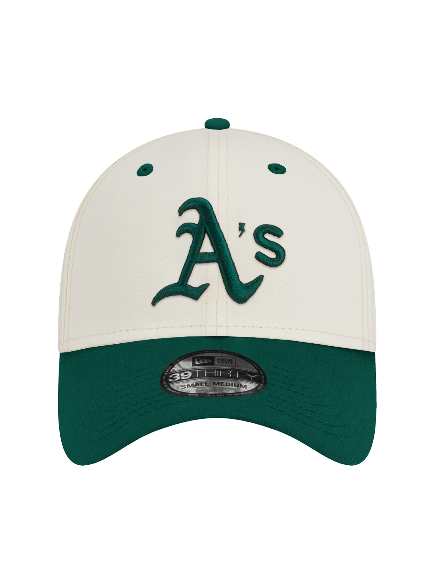 Oakland Athletics New Era MLB 2T Team 39THIRTY Stretch-Fit Hat - Chrome