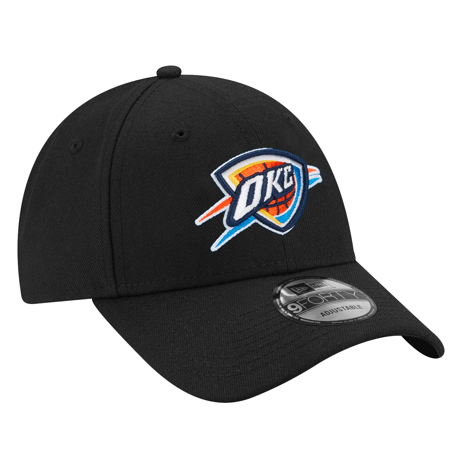Oklahoma City Thunder New Era NBA Team 9FORTY Snapback Hat - Black