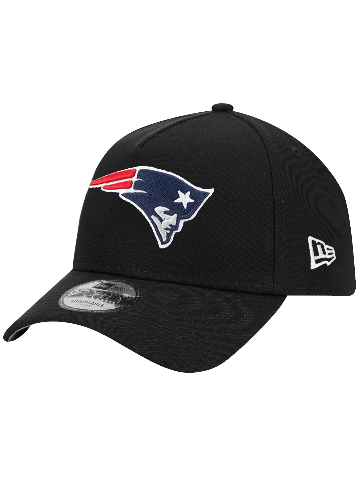 New England Patriots New Era NFL Team 9FORTY A-Frame Snapback Hat - Black
