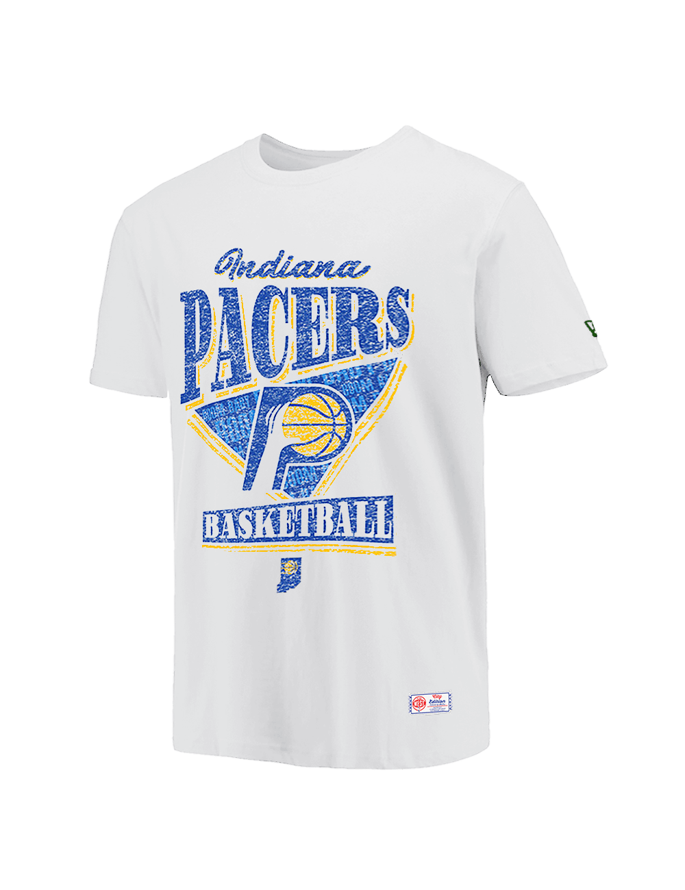 Indiana Pacers New Era NBA 25-26 City Edition Distressed T-Shirt