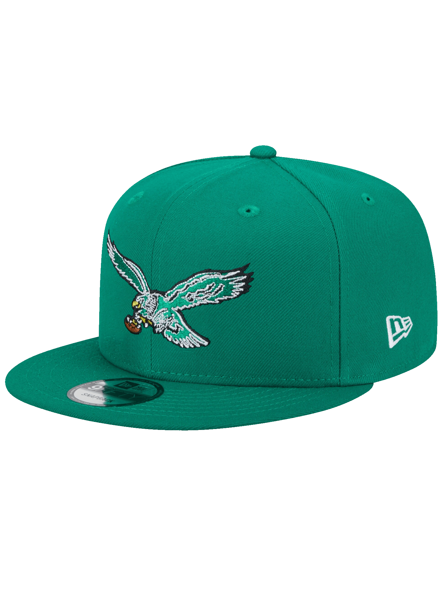 Philadelphia Eagles New Era NFL Throwback 9FIFTY Snapback Hat - Kelly Green