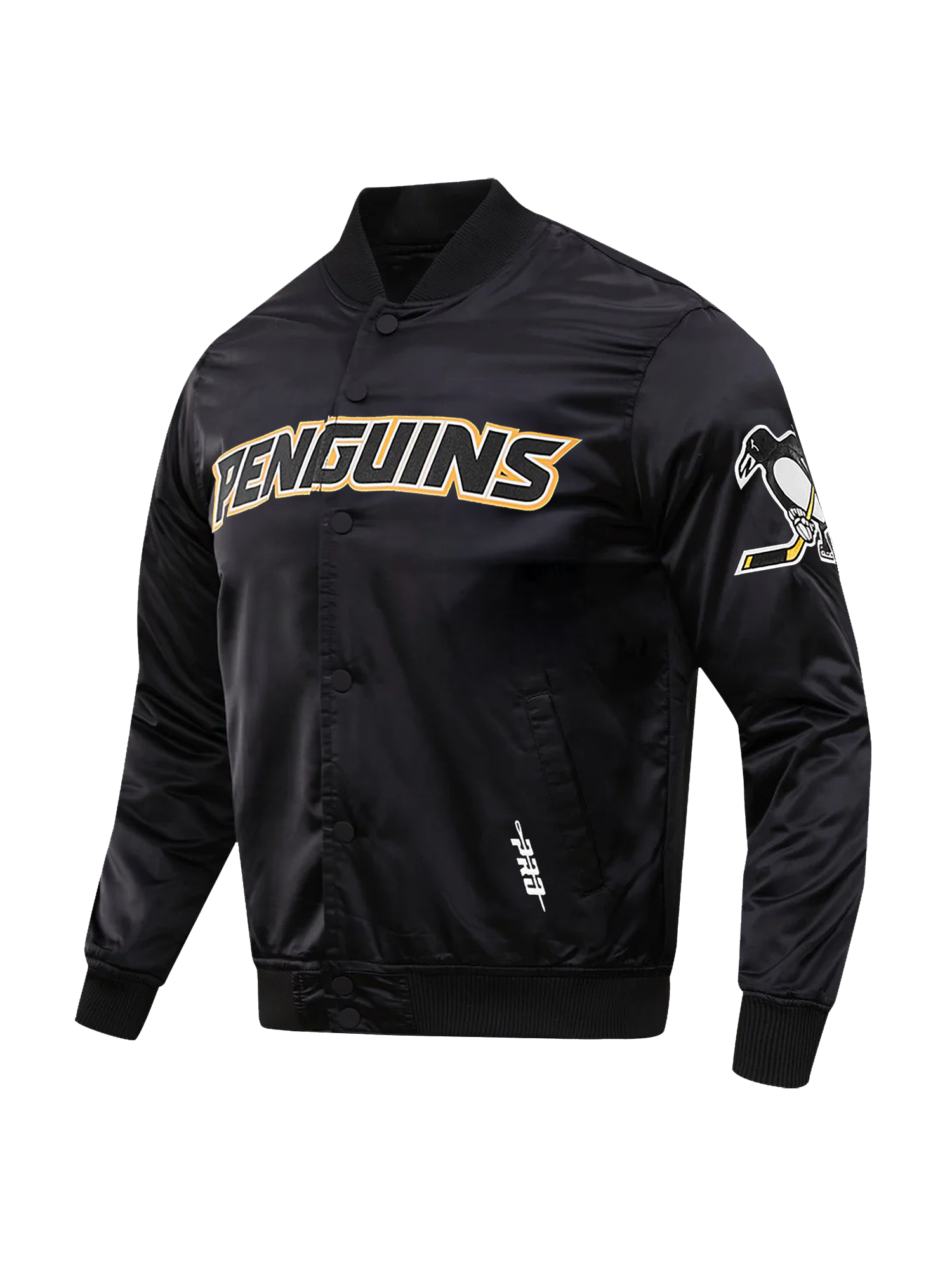 Pittsburgh Penguins Pro Standard NHL Team Classic Satin Button Jacket - Black