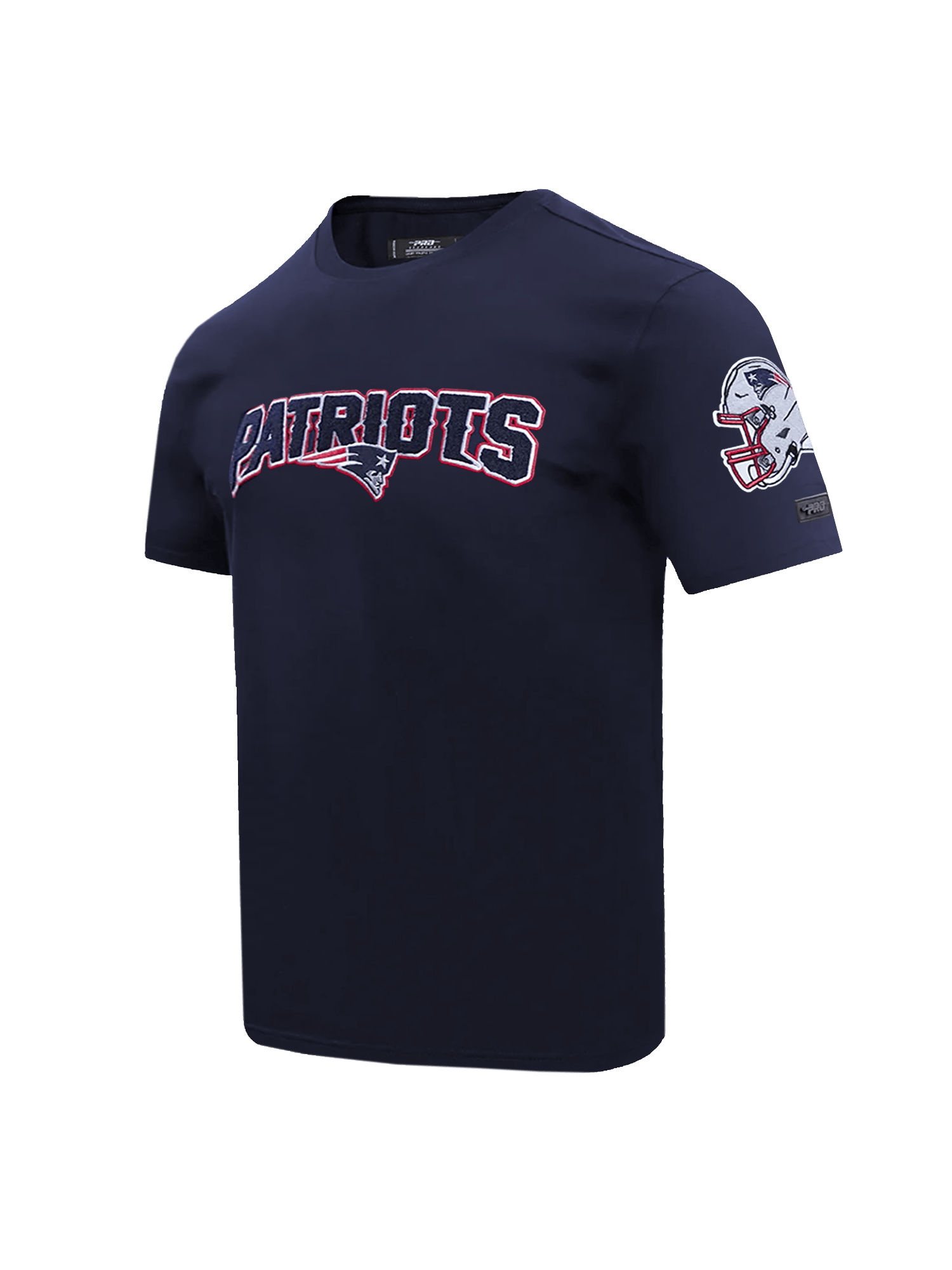 New England Patriots Pro Standard NFL Team Chenille Flex T-Shirt - Navy