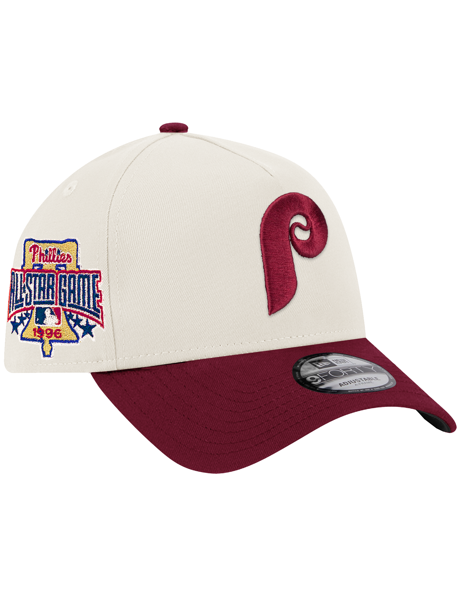 Philadelphia Phillies New Era MLB 96 All Star 9FORTY A-Frame Snapback Hat - Chrome