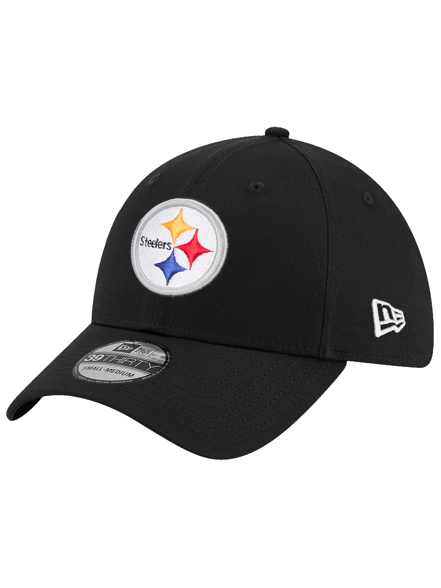 Pittsburgh Steelers New Era NFL Team 39THIRTY Stretch-Fit Hat - Black