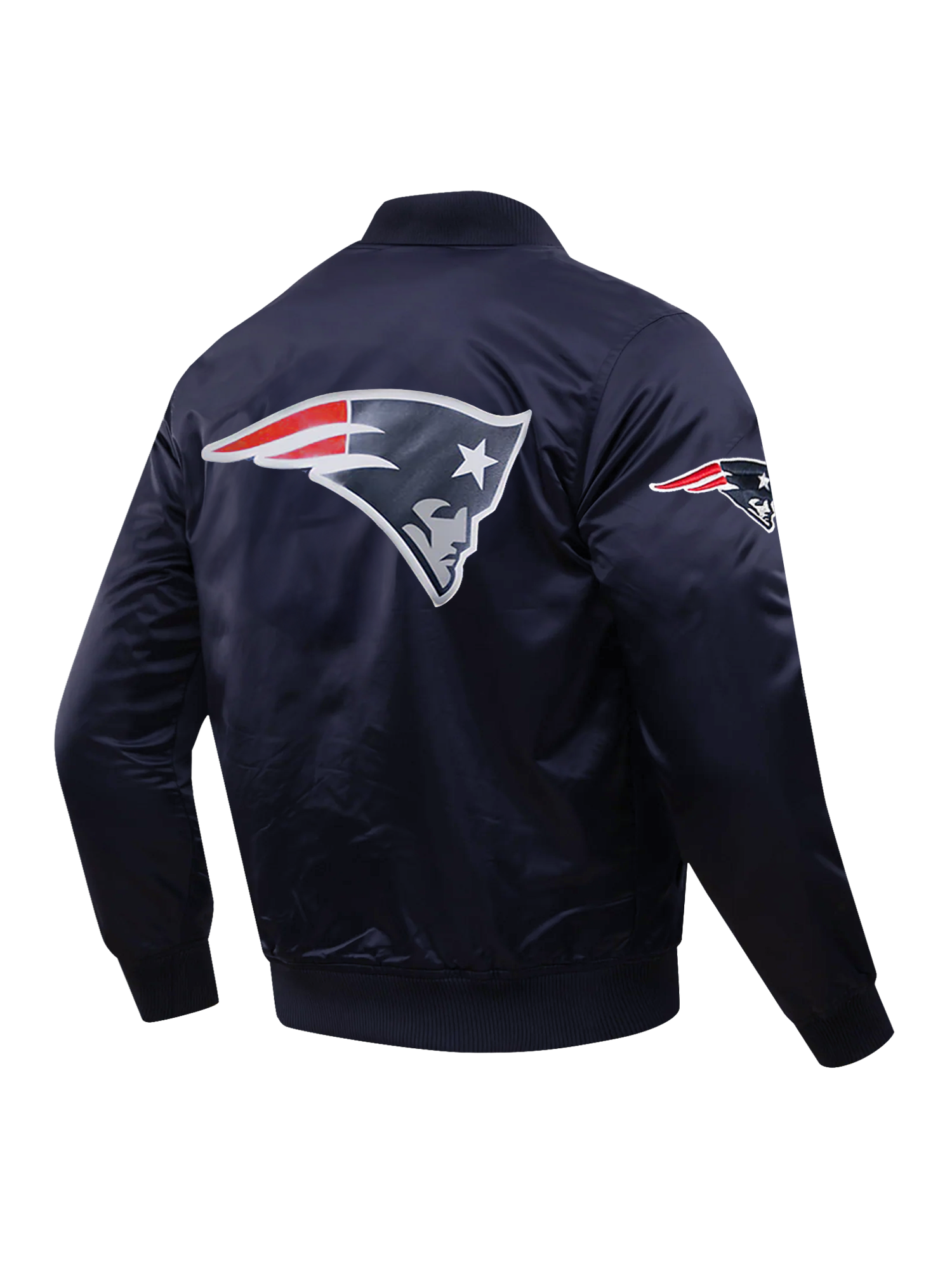 New England Patriots Pro Standard NFL Team Classic Satin Button Jacket - Navy