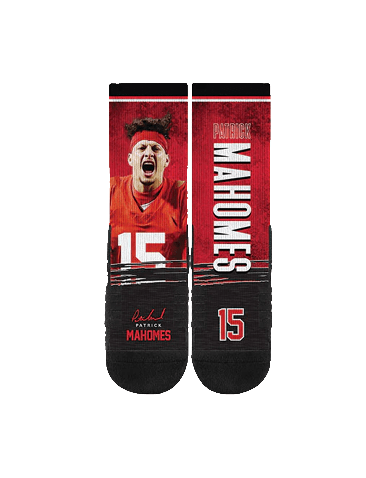 Patrick Mahomes Kansas City Chiefs Strideline NFL Profile Premium Sub Crew Socks