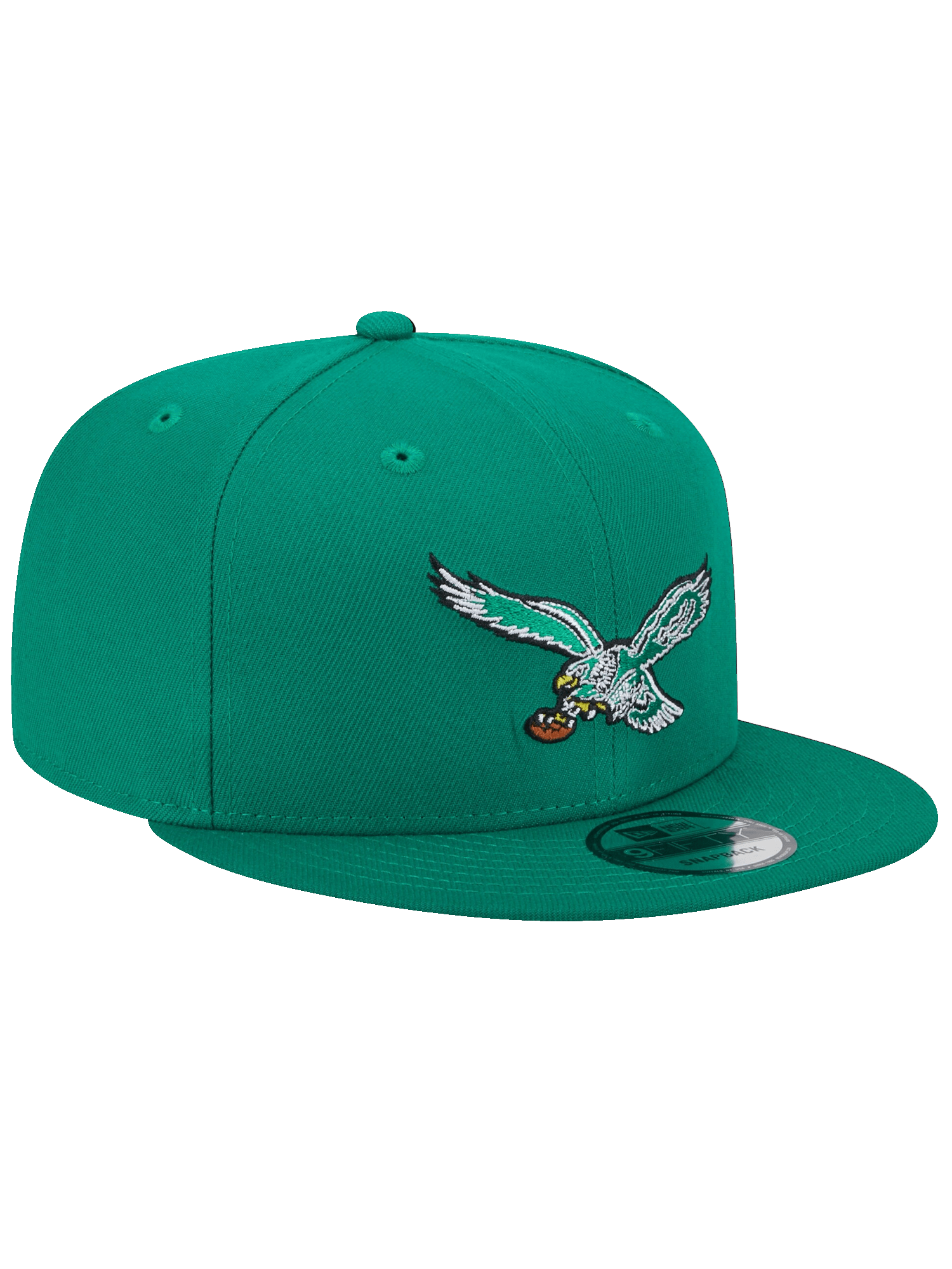 Philadelphia Eagles New Era NFL Throwback 9FIFTY Snapback Hat - Kelly Green