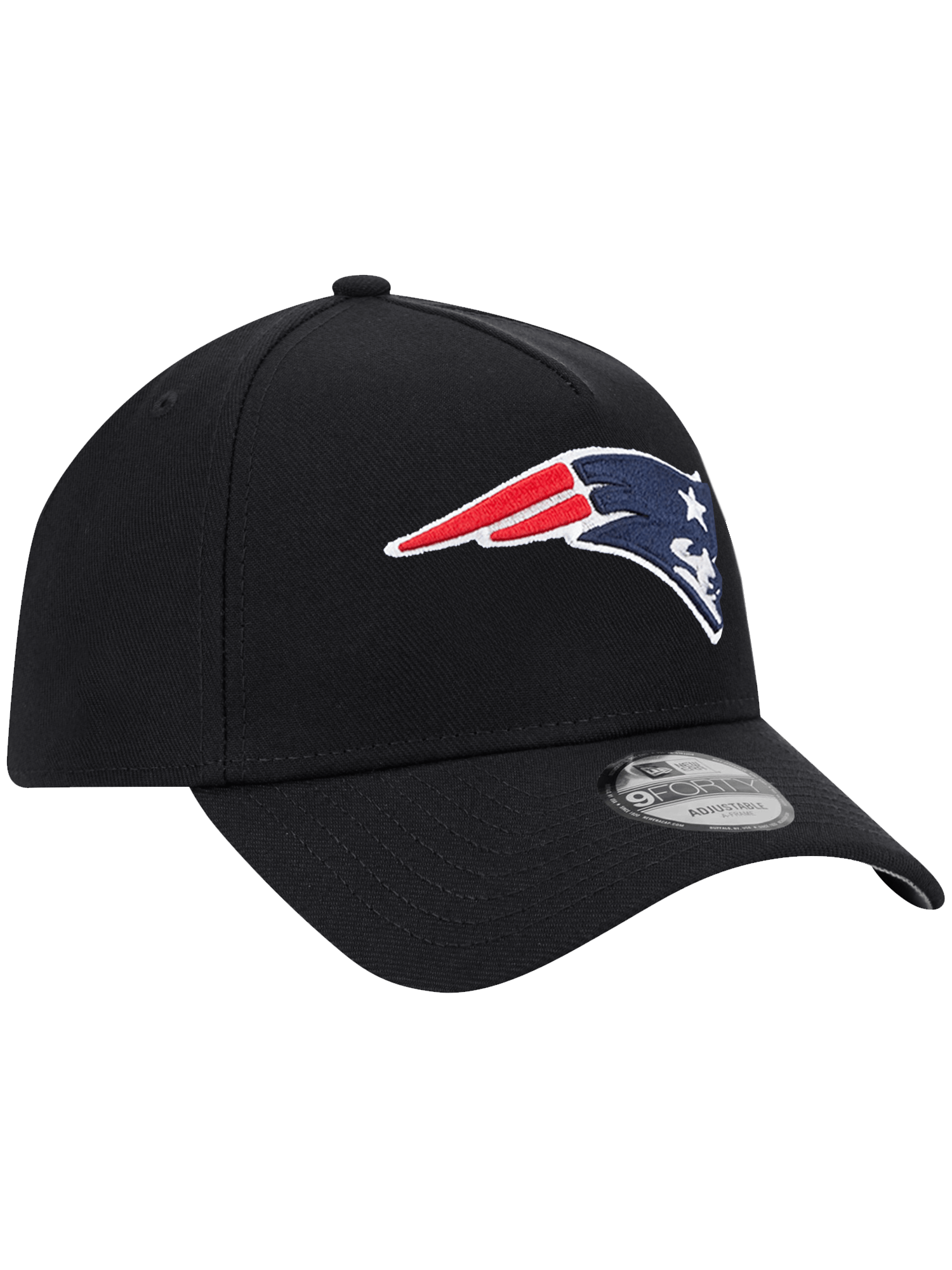 New England Patriots New Era NFL Team 9FORTY A-Frame Snapback Hat - Black