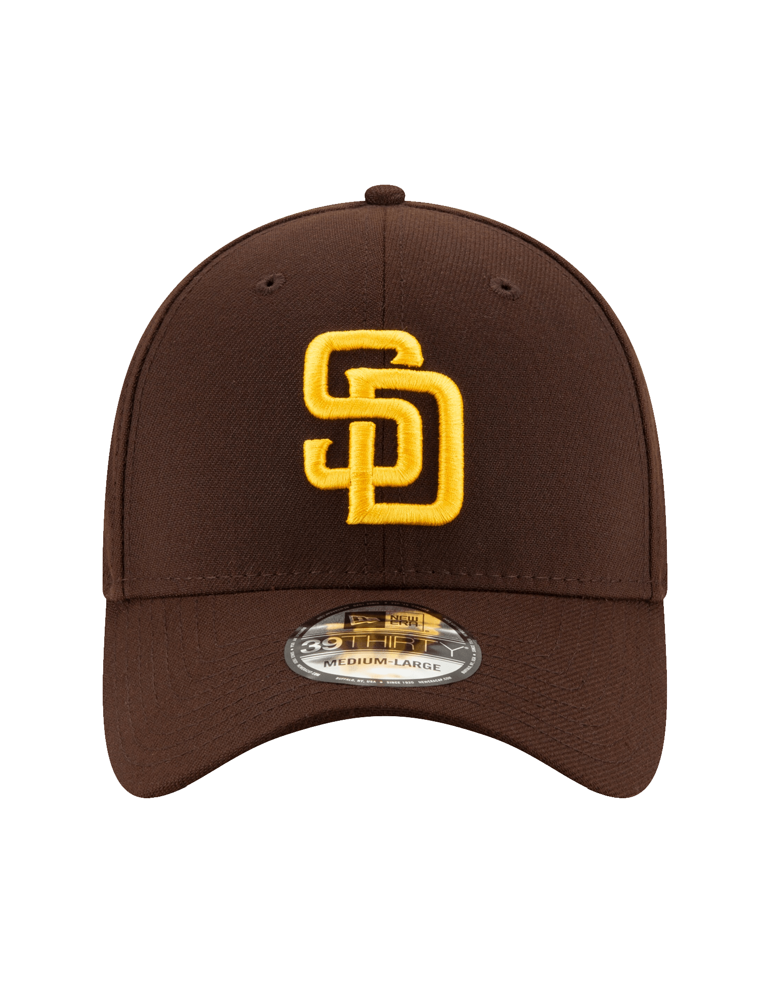 San Diego Padres New Era MLB Team 39THIRTY Stretch-Fit Hat - Brown