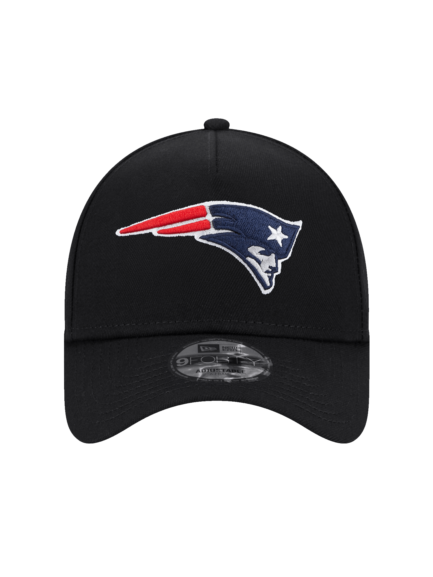 New England Patriots New Era NFL Team 9FORTY A-Frame Snapback Hat - Black