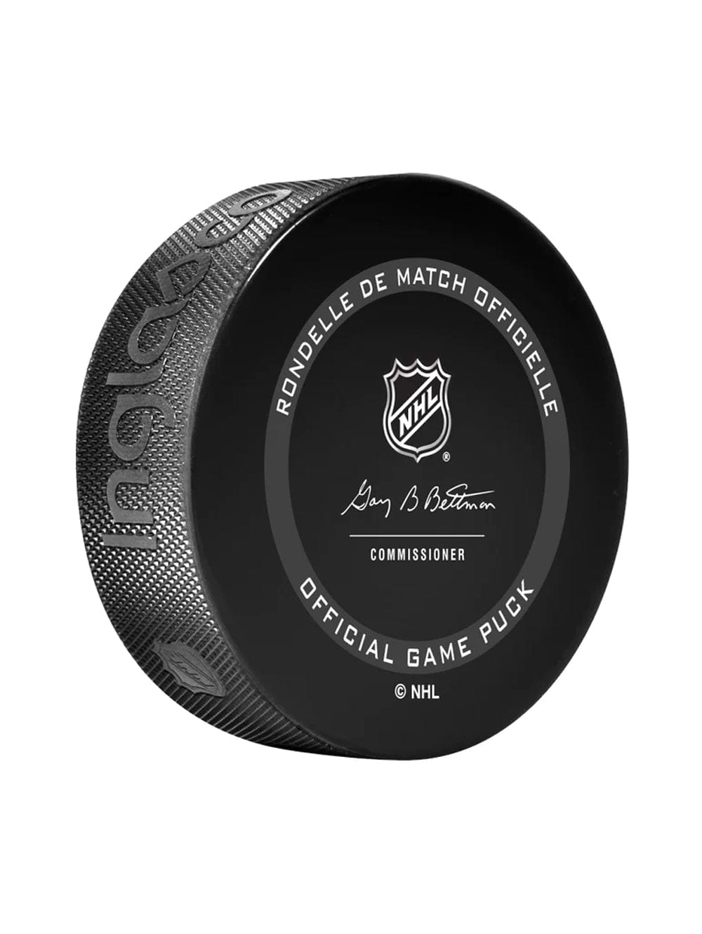 Boston Bruins Inglasco NHL 24-25 Official Game Puck In Cube