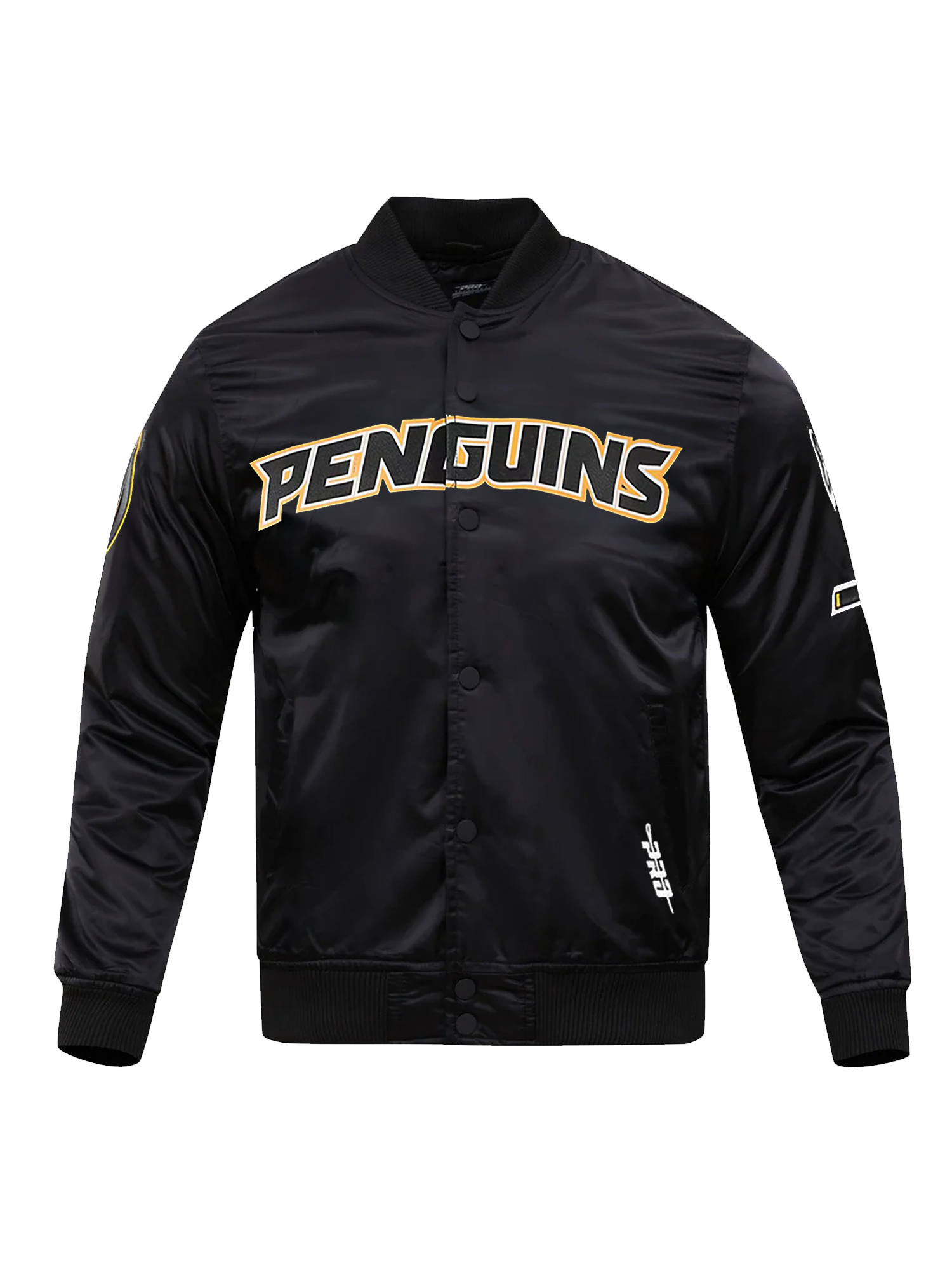 Pittsburgh Penguins Pro Standard NHL Team Classic Satin Button Jacket - Black