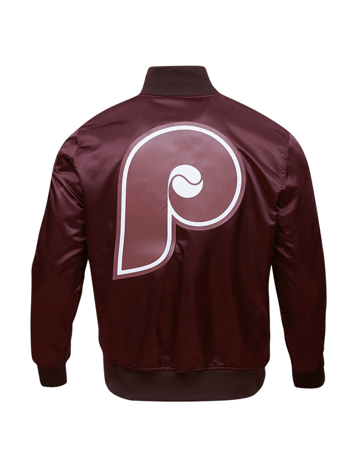 Philadelphia Phillies Pro Standard MLB Team Classic Satin Button Jacket - Wine