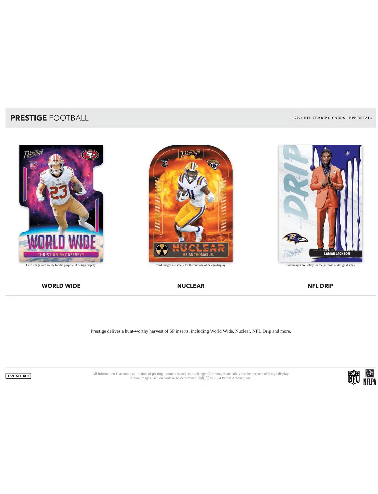 2024 Panini NFL Prestige Football Trading Card Blaster Box
