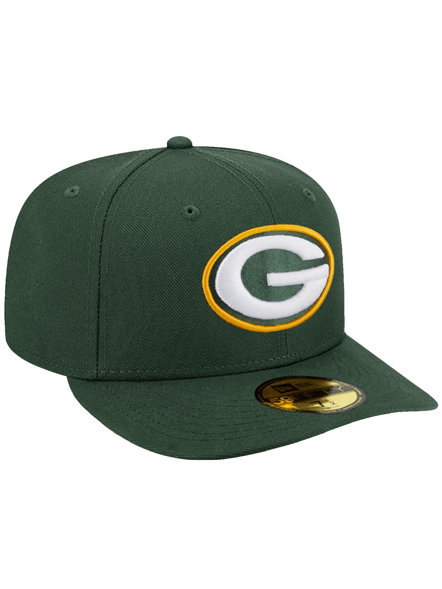 Green Bay Packers New Era NFL Team Pre-Curved 59FIFTY Fitted Hat - Green