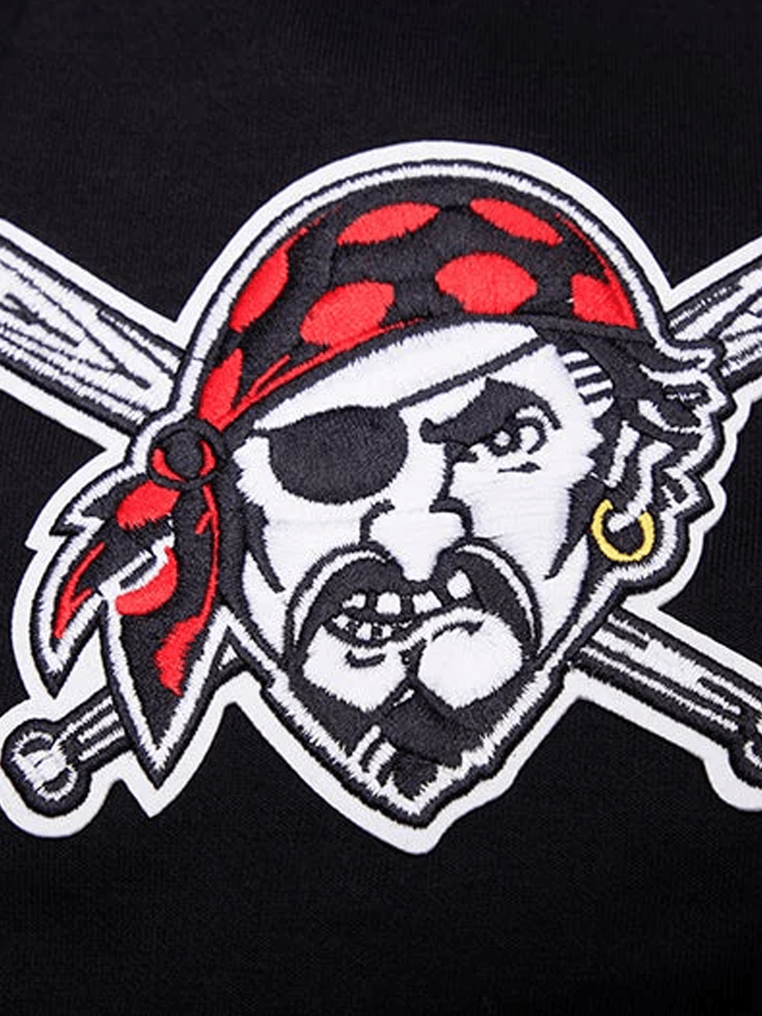 Pittsburgh Pirates Pro Standard MLB Team Chenille Hoodie Jumper  - Black