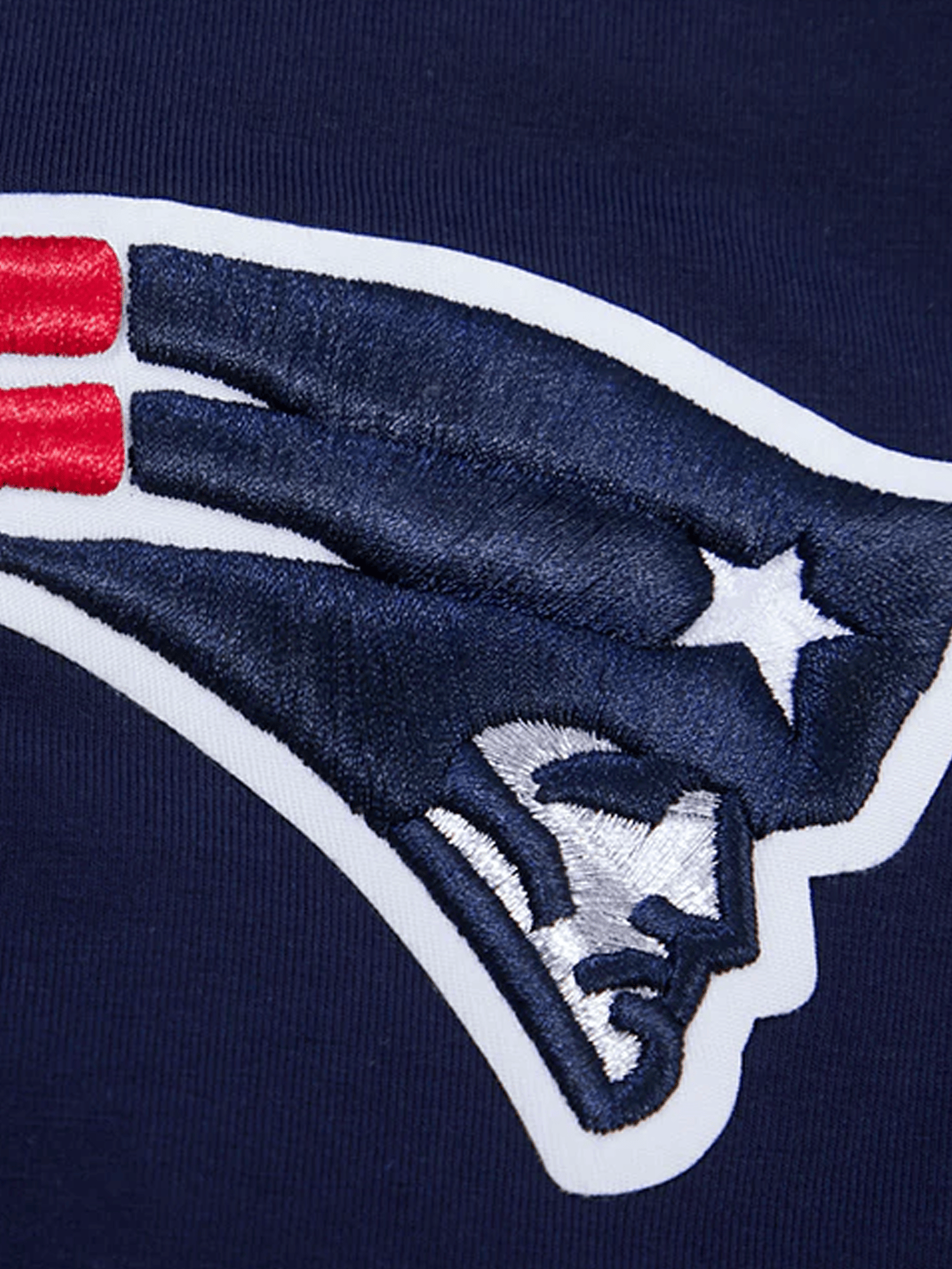 New England Patriots Pro Standard NFL Team Chenille Flex T-Shirt - Navy