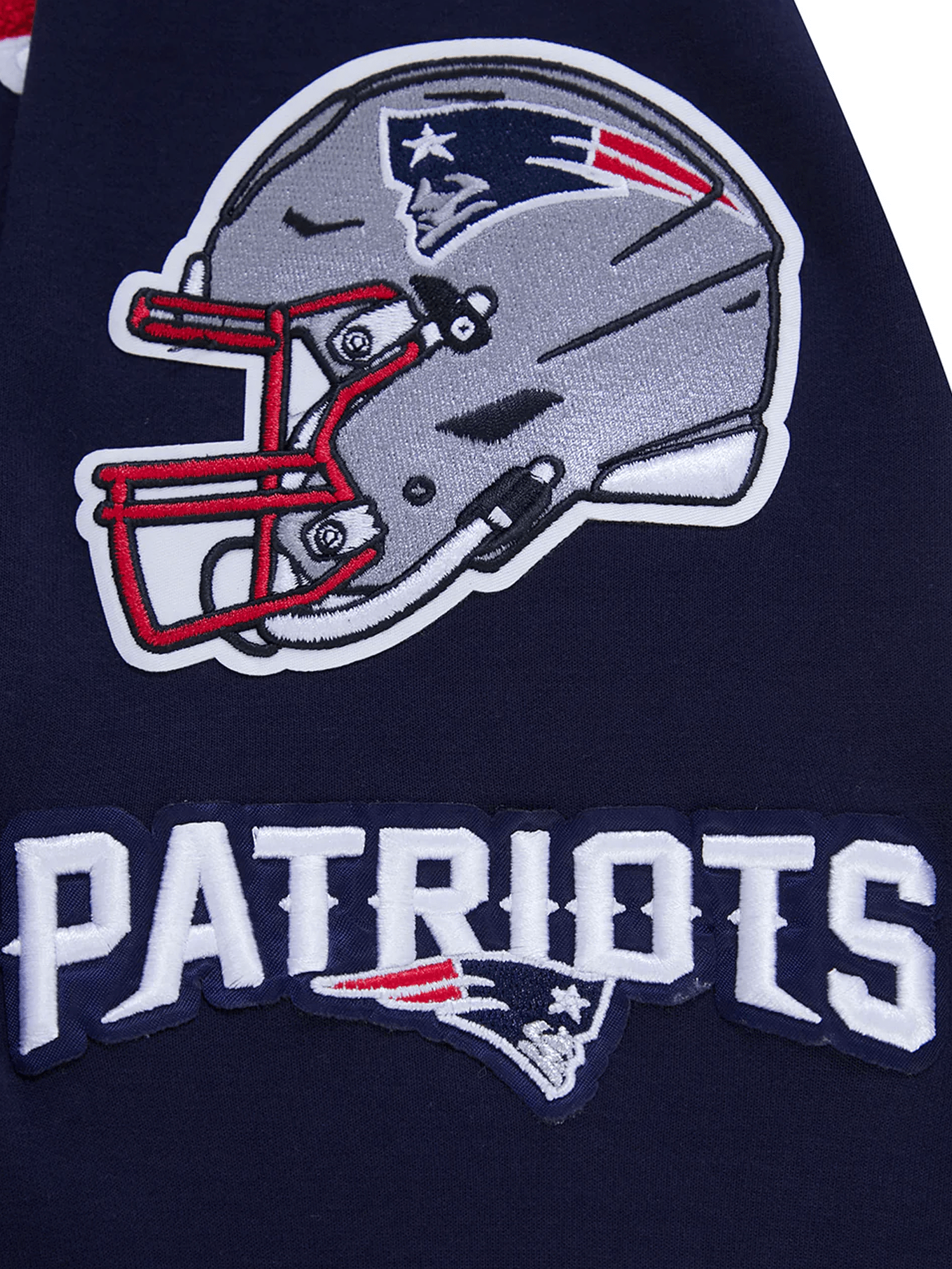 New England Patriots Pro Standard NFL Team Chenille Hoodie Jumper - Navy