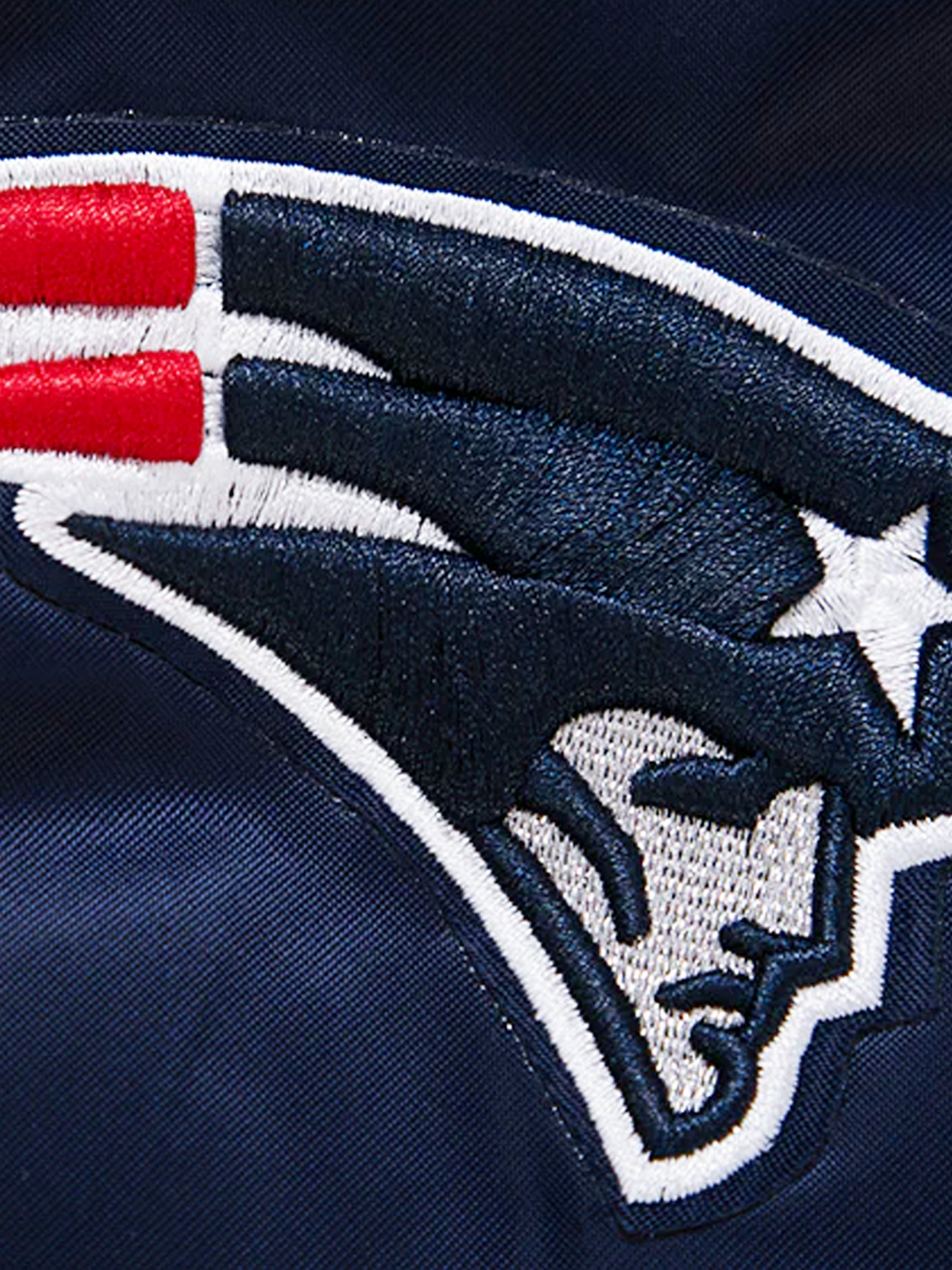 New England Patriots Pro Standard NFL Team Classic Satin Button Jacket - Navy