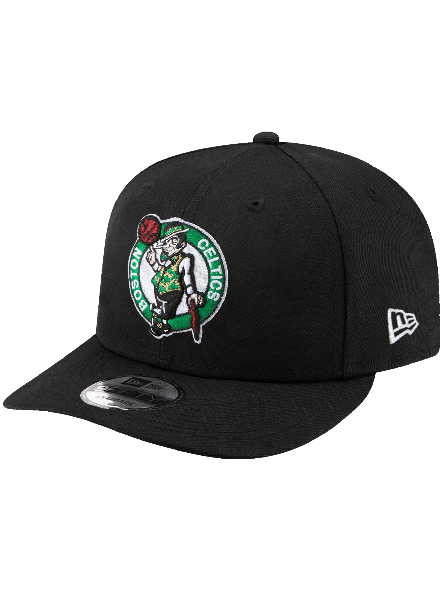 Boston Celtics New Era NBA Team 9FIFTY Pre-Curved Snapback Hat - Black