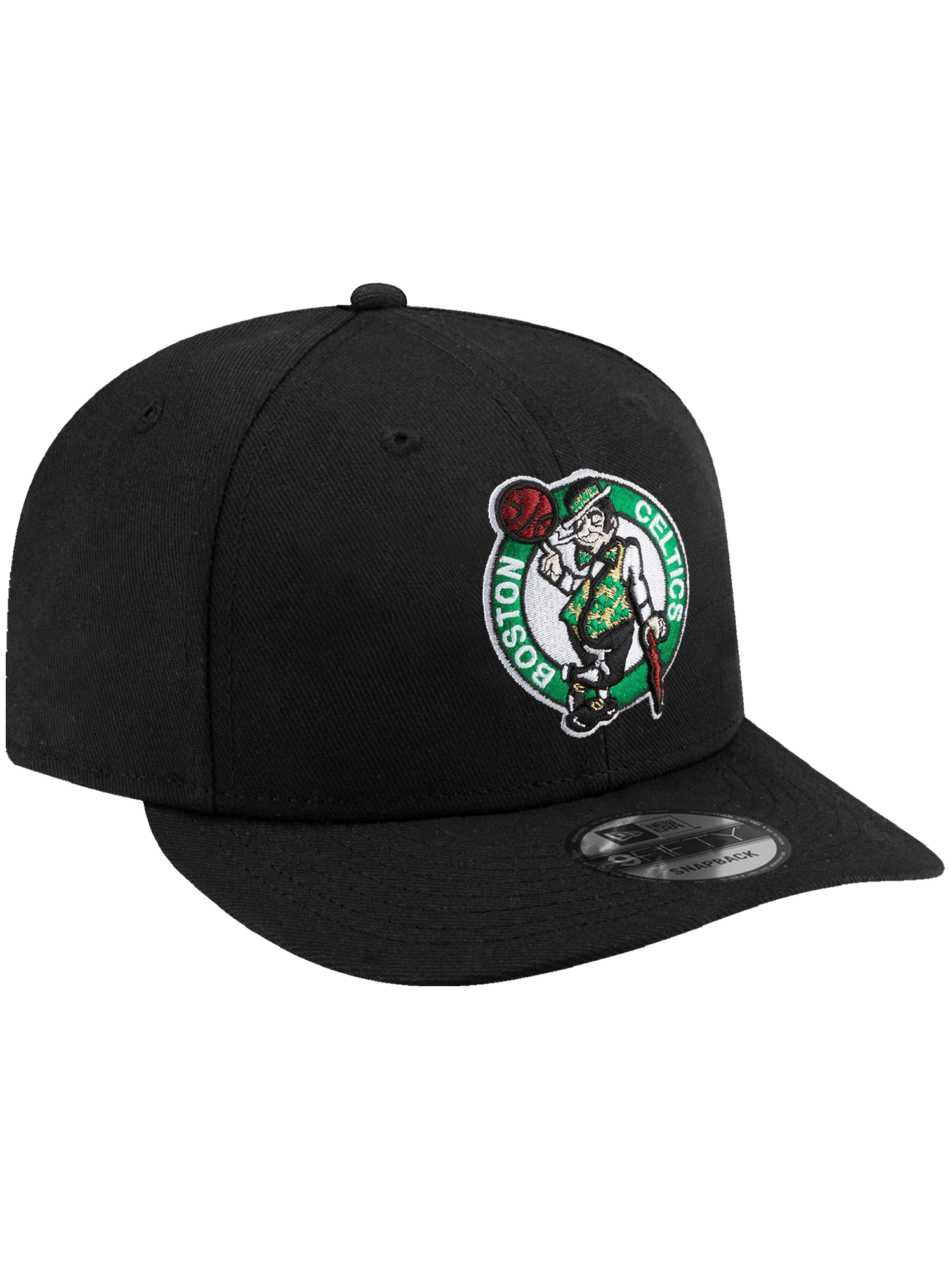 Boston Celtics New Era NBA Team 9FIFTY Pre-Curved Snapback Hat - Black