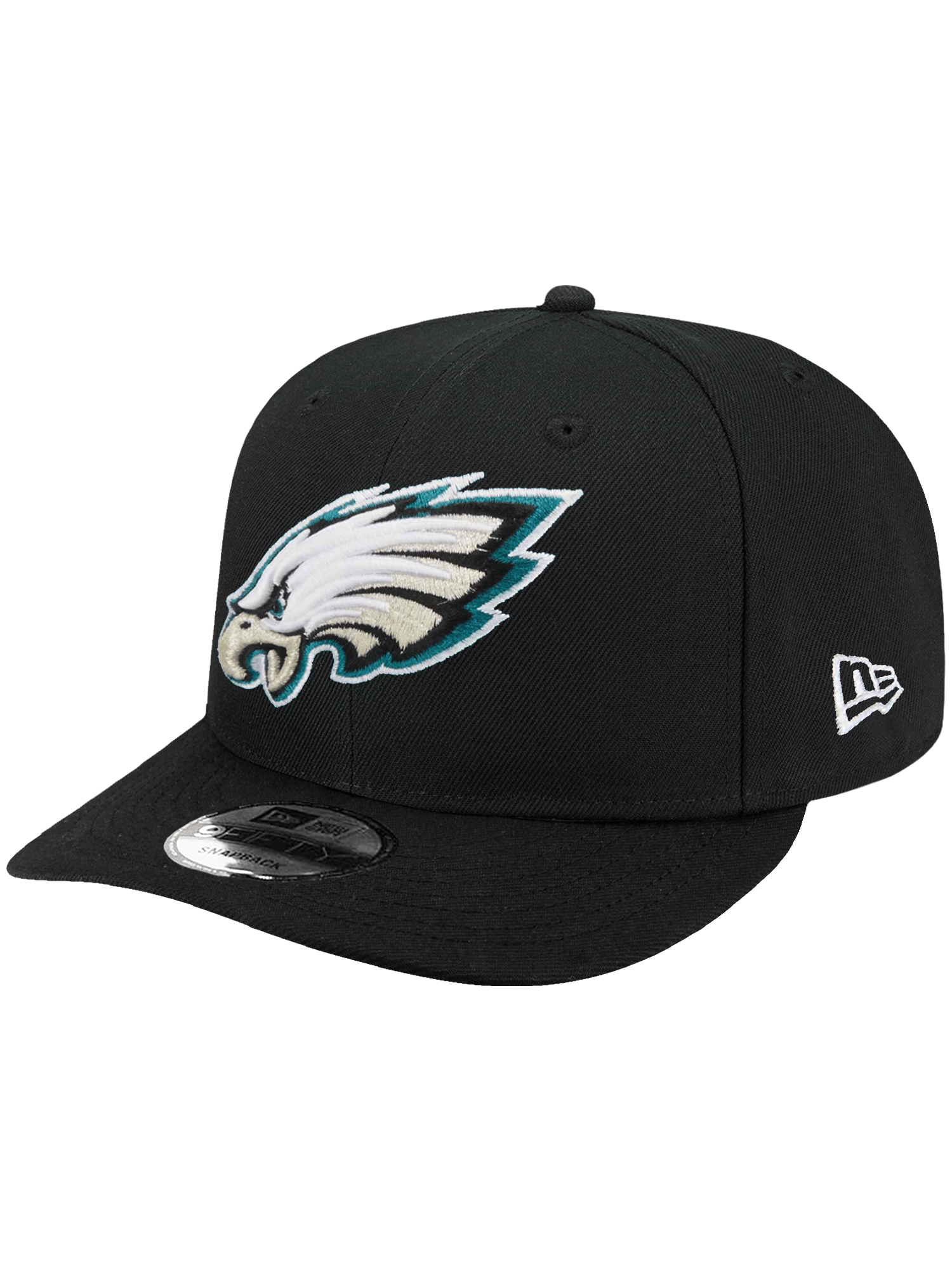 Philadelphia Eagles New Era NFL Team 9FIFTY Pre-Curved Snapback Hat - Black