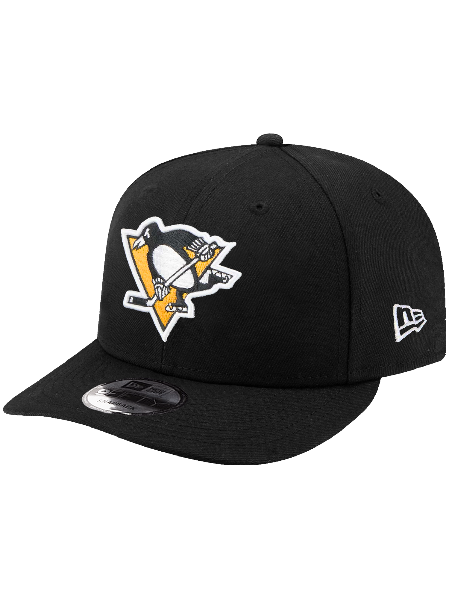 Pittsburgh Penguins New Era NHL Team 9FIFTY Pre-Curved Snapback Hat - Black
