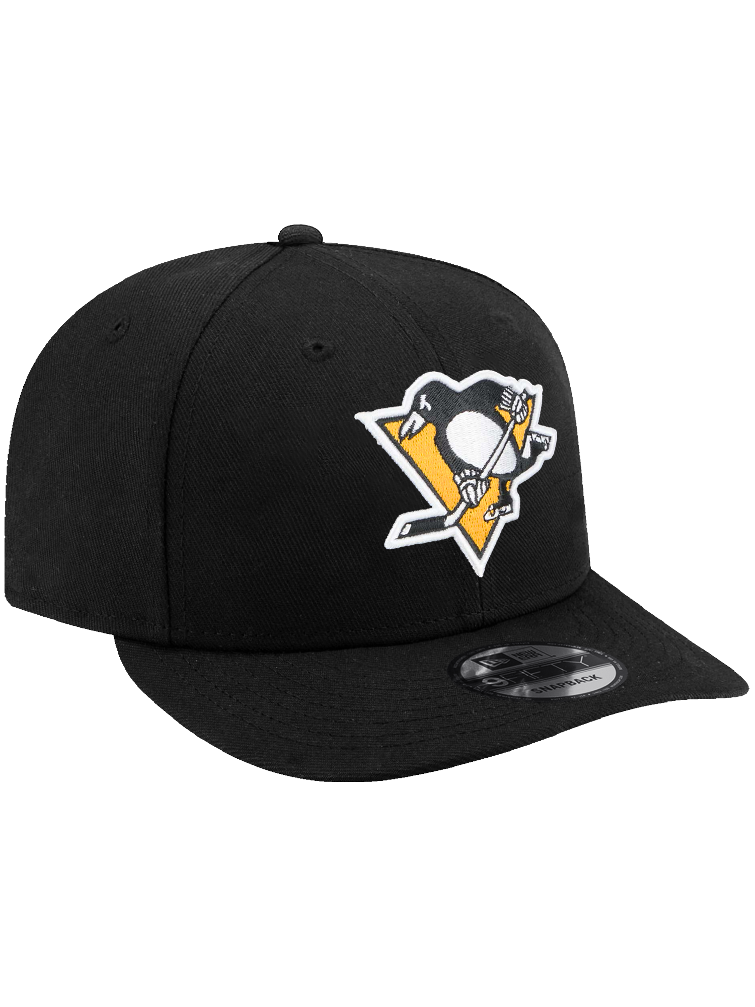 Pittsburgh Penguins New Era NHL Team 9FIFTY Pre-Curved Snapback Hat - Black
