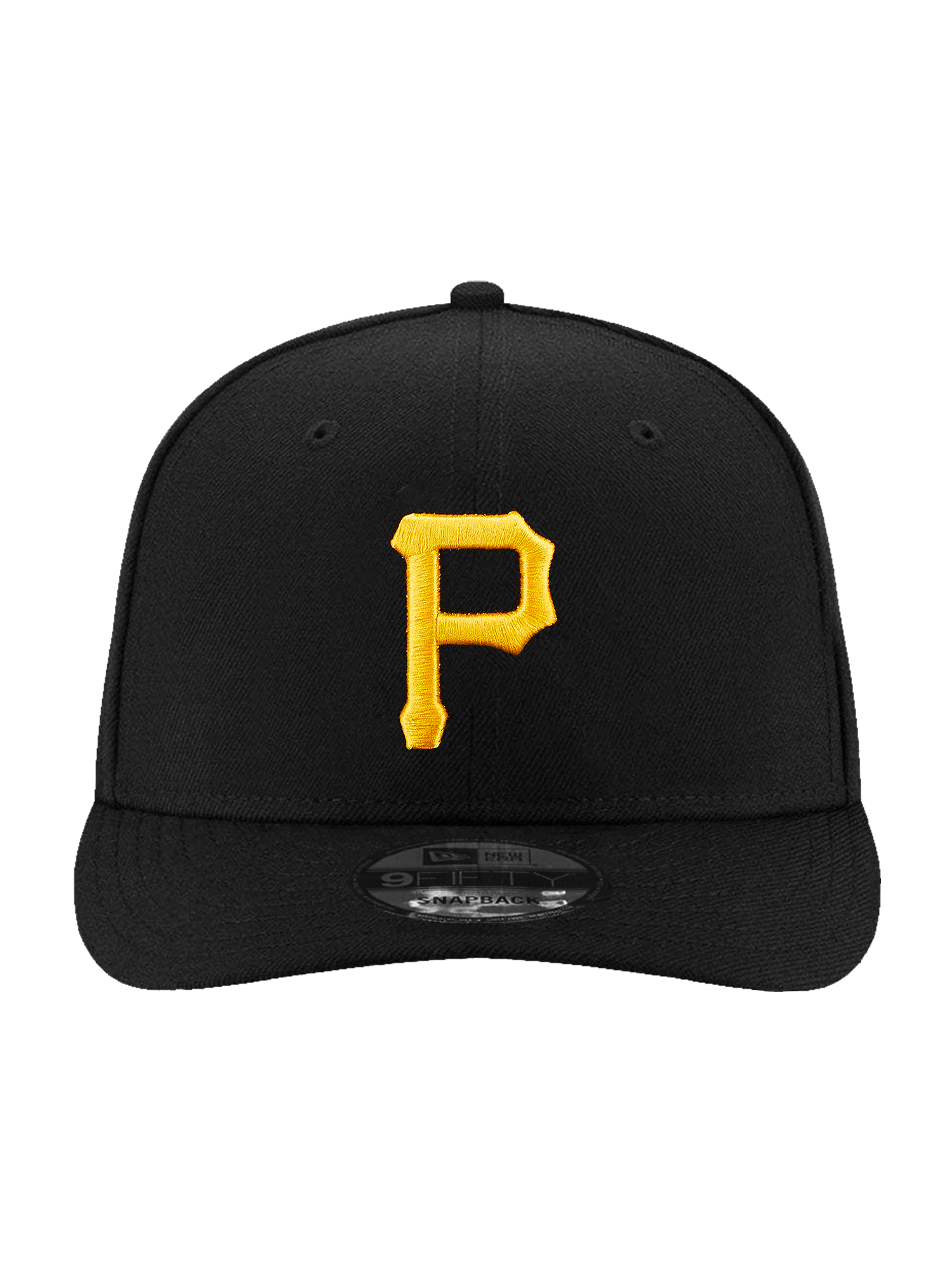 Pittsburgh Pirates New Era MLB Team Pre-Curved 9FIFTY Snapback Hat - Black
