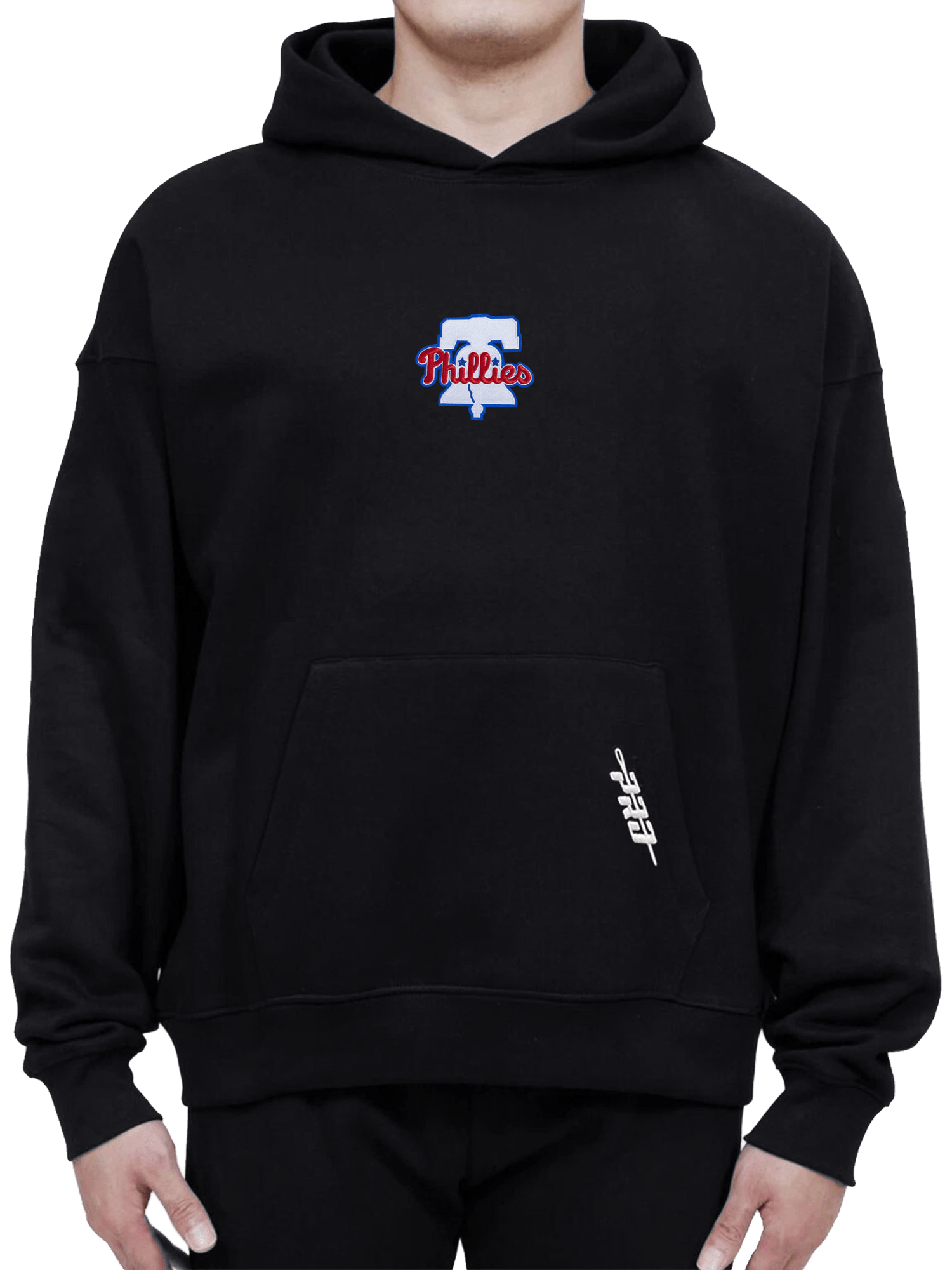 Philadelphia Phillies Pro Standard MLB Icon Drop Shoulder Hoodie Jumper - Black