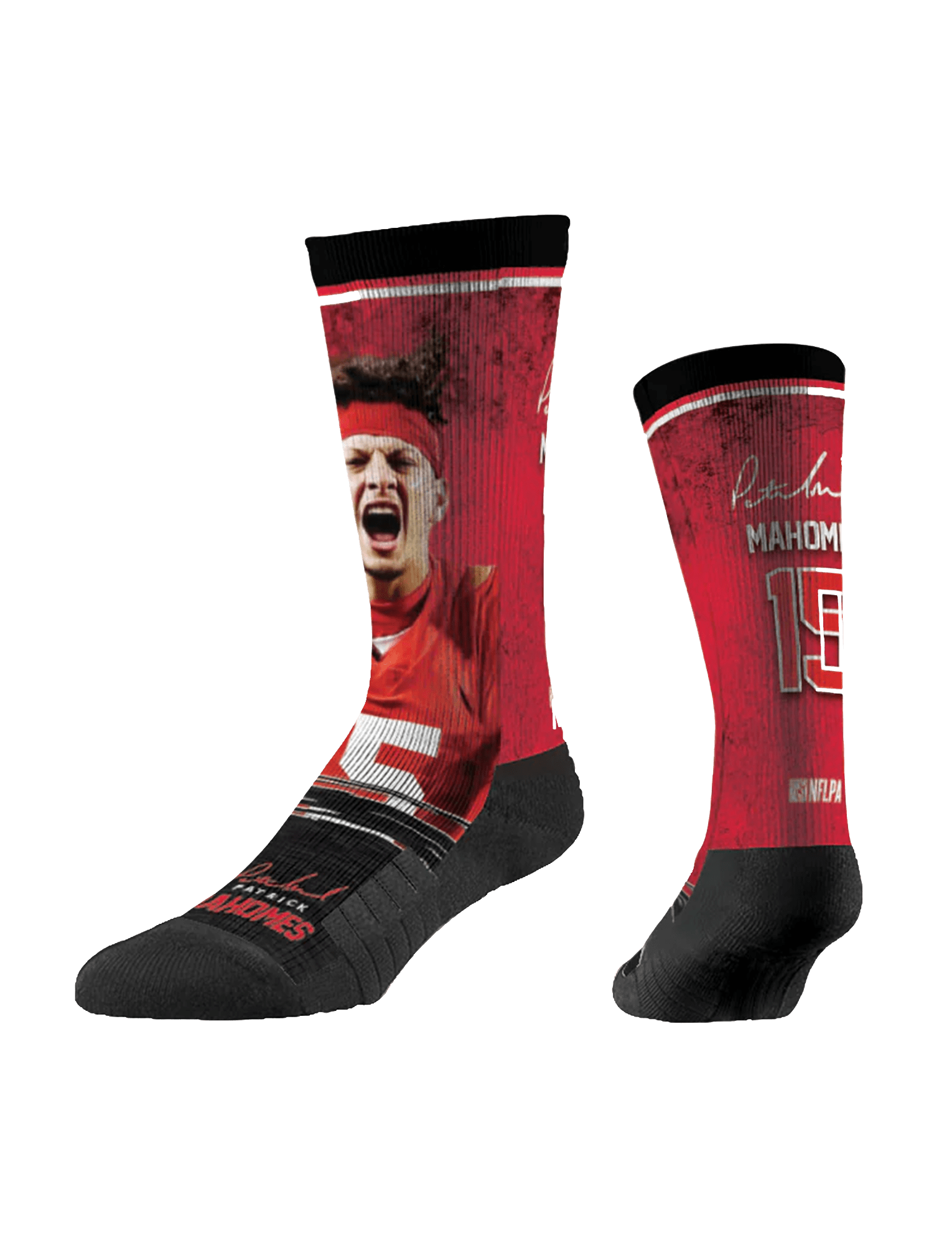 Patrick Mahomes Kansas City Chiefs Strideline NFL Profile Premium Sub Crew Socks