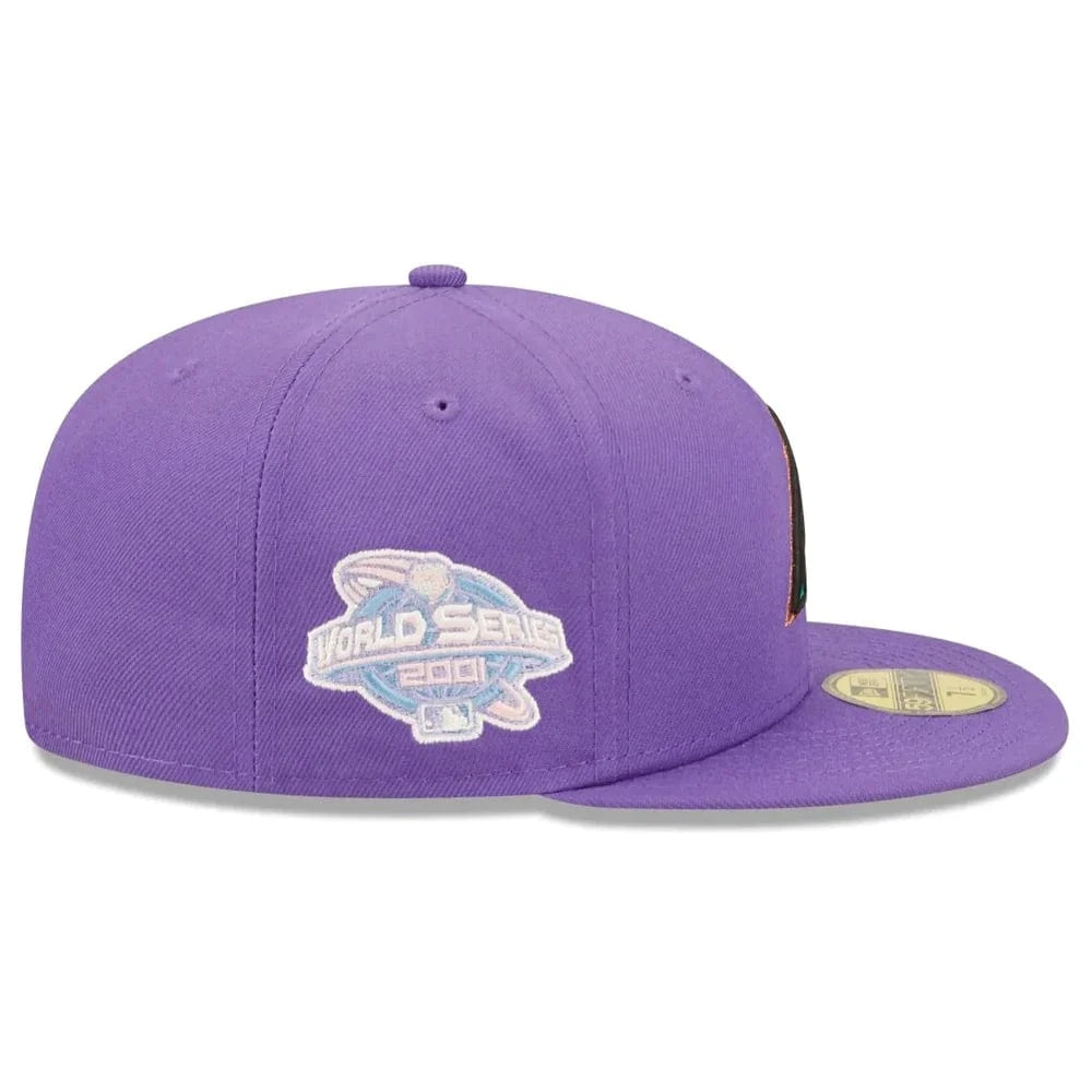Arizona Diamondbacks New Era MLB Pop Sweat 59FIFTY Fitted Hat - Purple