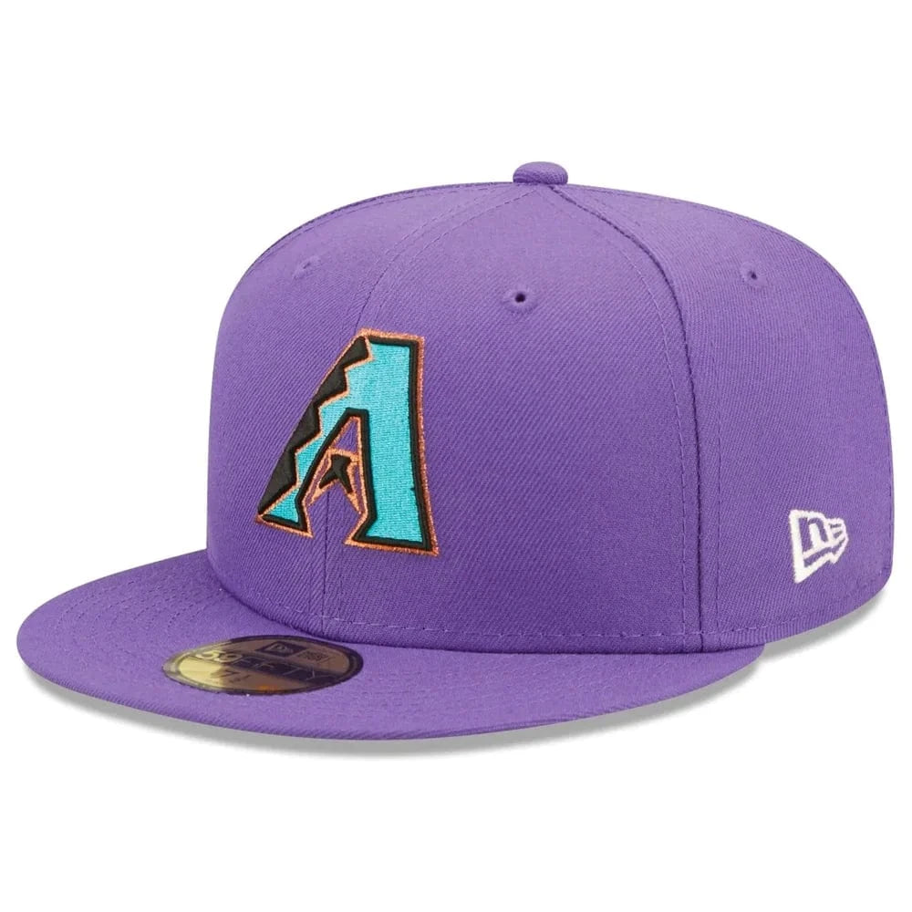 Arizona Diamondbacks New Era MLB Pop Sweat 59FIFTY Fitted Hat - Purple