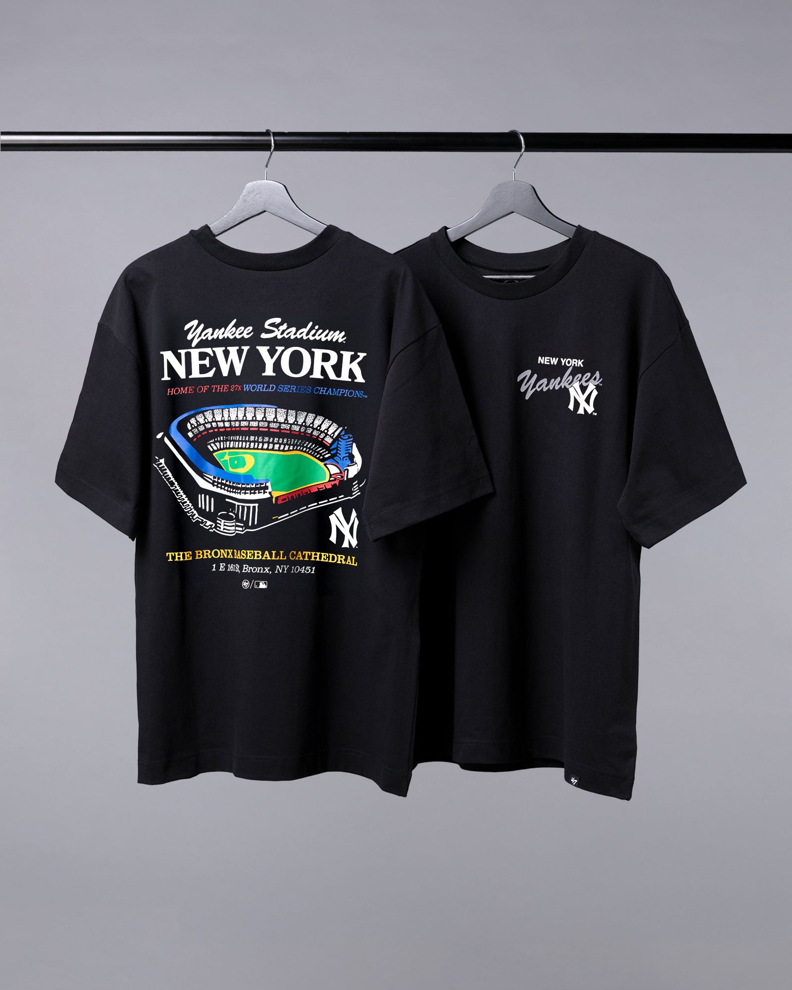 New York Yankees '47 MLB Stadium Vintage Foundation T-Shirt - Black