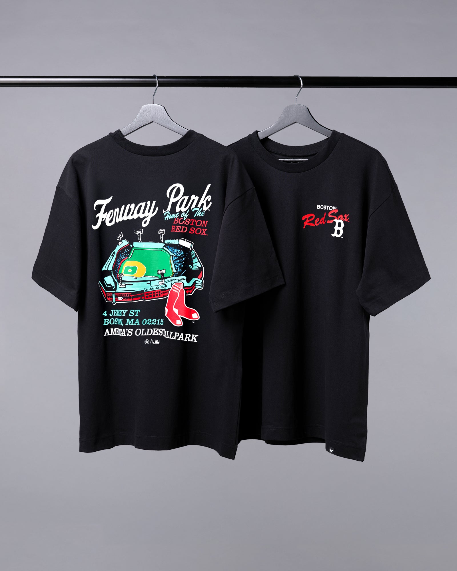 Boston Red Sox '47 MLB Stadium Vintage Foundation T-Shirt - Black
