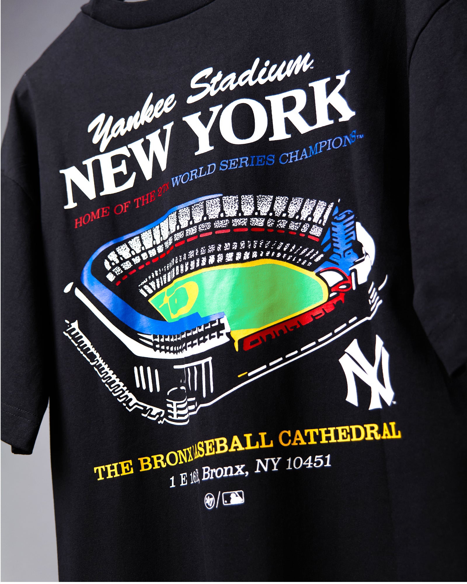 New York Yankees '47 MLB Stadium Vintage Foundation T-Shirt - Black
