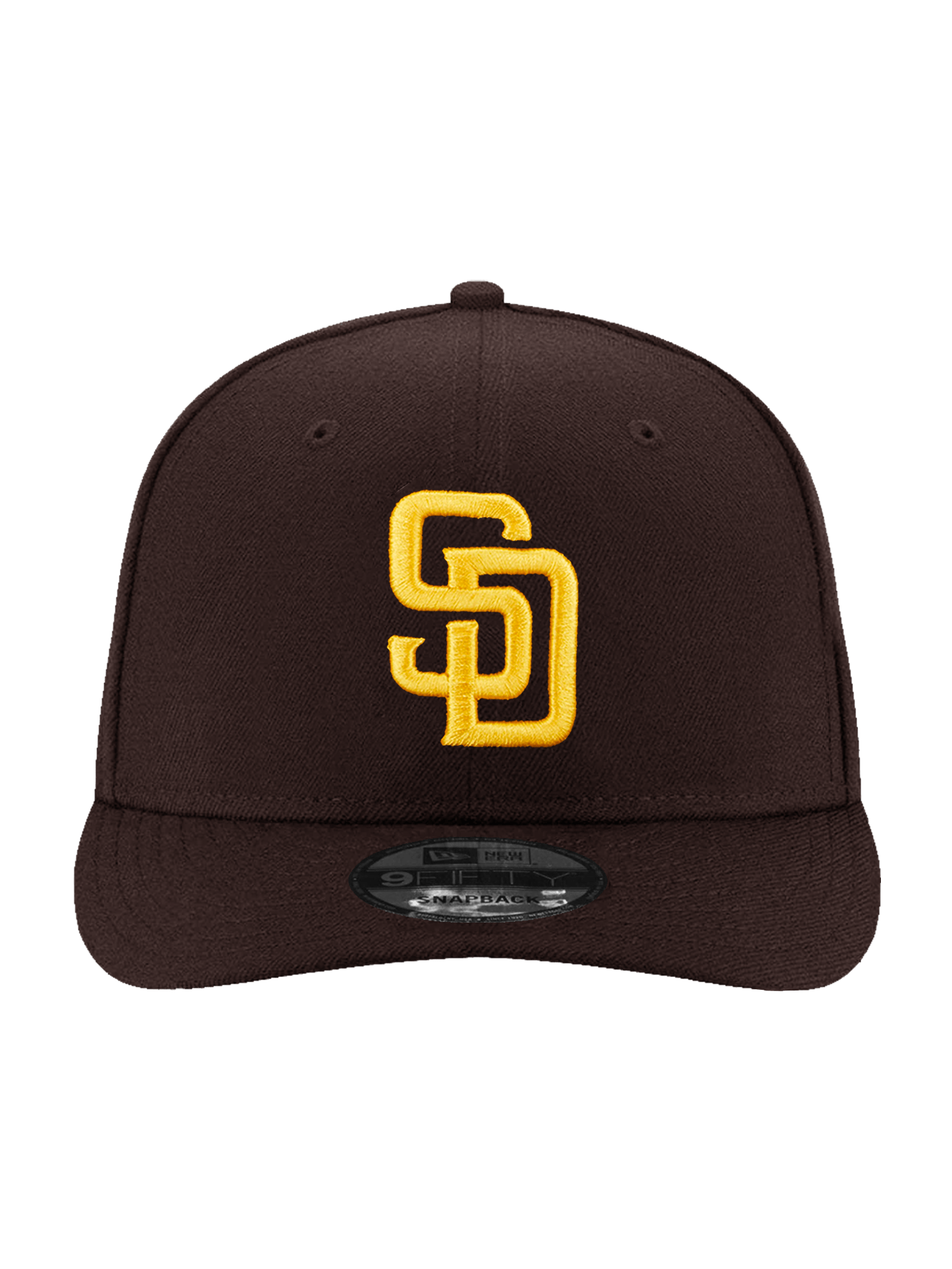 San Diego Padres New Era MLB Team 9FIFTY Pre-Curved Snapback Hat - Brown