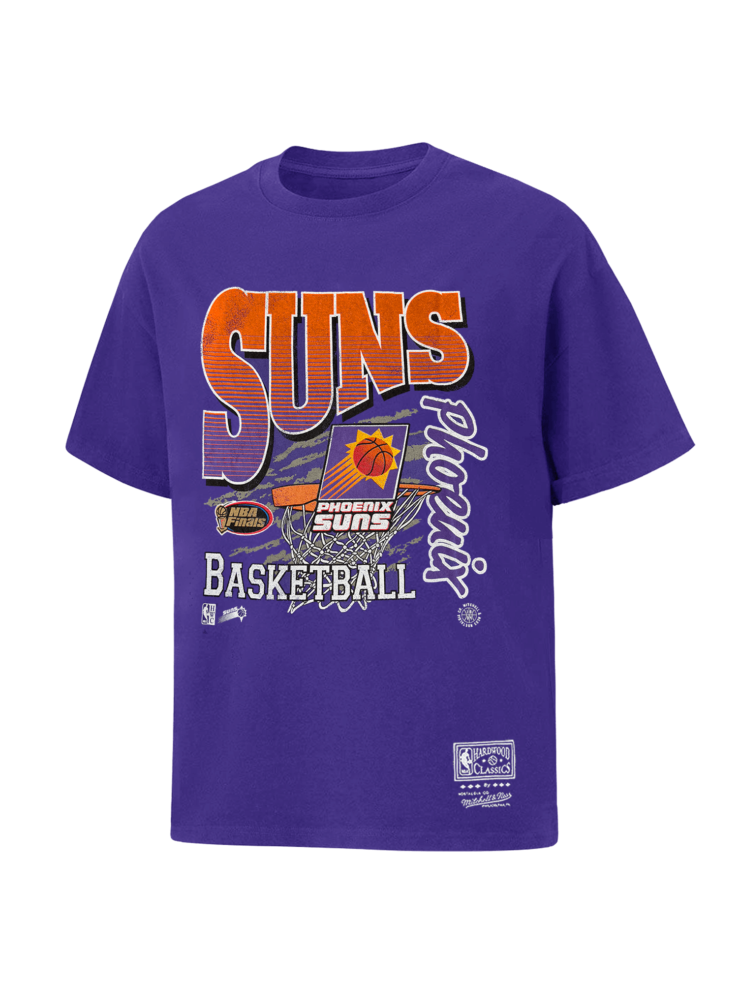 Phoenix Suns Mitchell & Ness NBA Basketed Vintage T-Shirt - Suns Purple