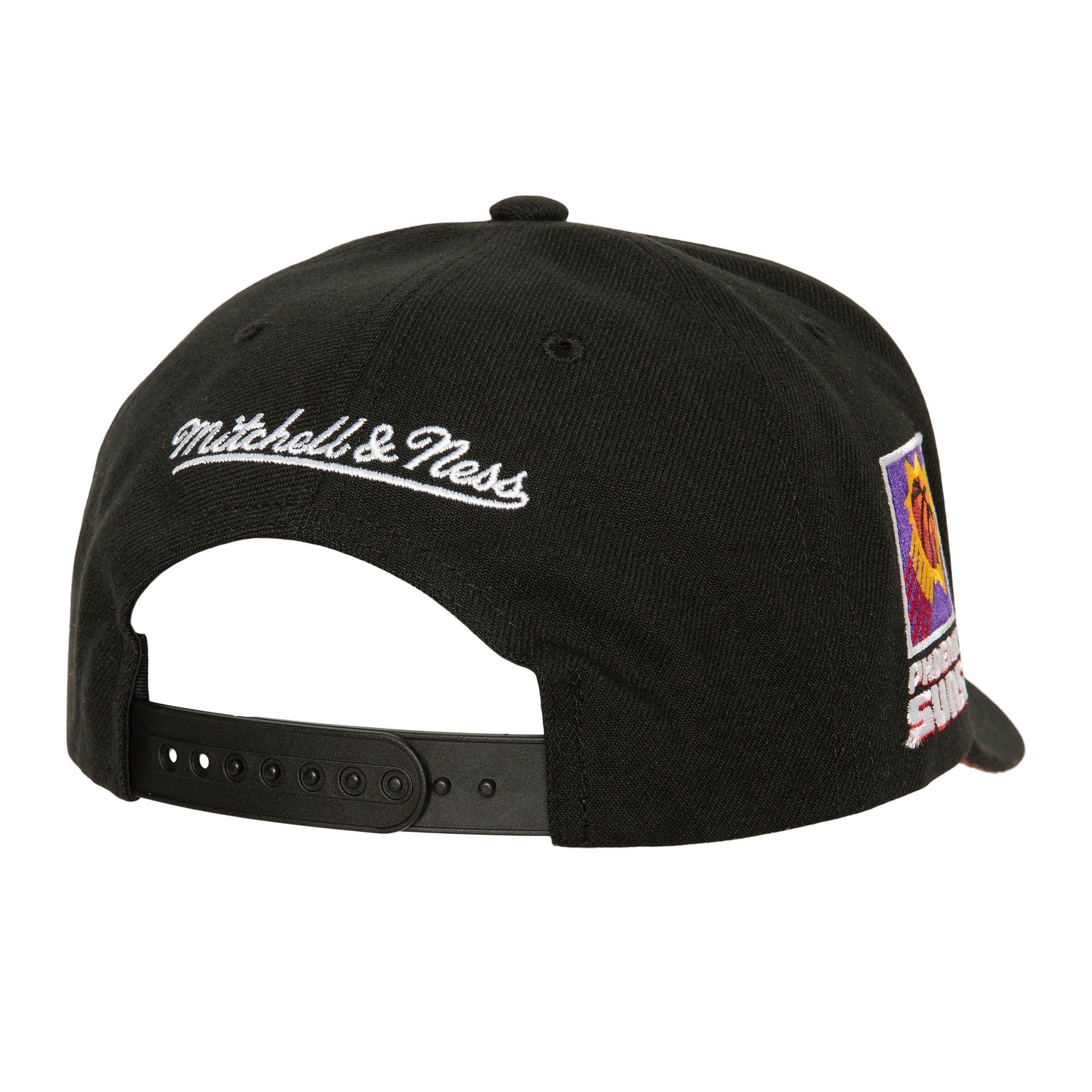 Phoenix Suns Mitchell & Ness NBA HWC Icon Pro Crown Snapback Hat - Black
