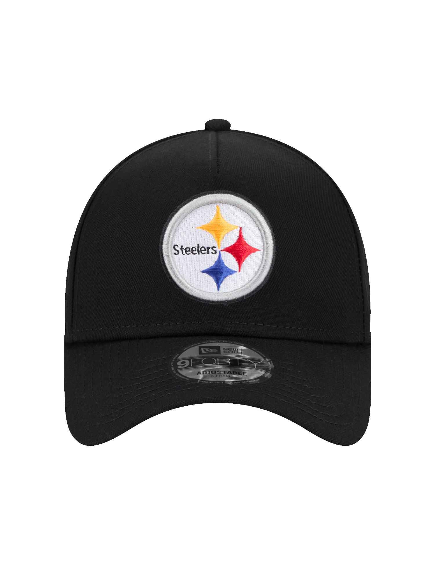 Pittsburgh Steelers New Era NFL Team 9FORTY A-Frame Snapback Hat - Black
