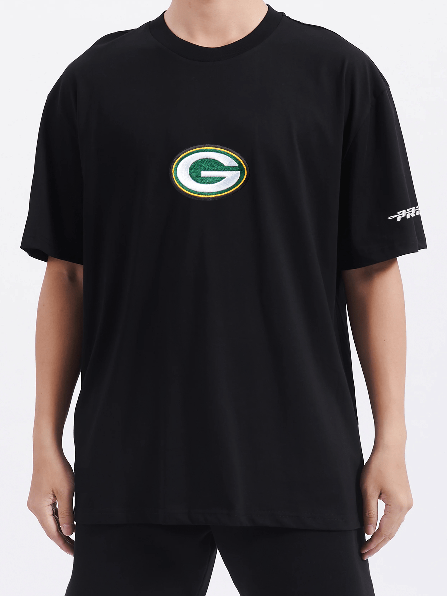 Green Bay Packers Pro Standard NFL Icon Drop Shoulder T-Shirt - Black