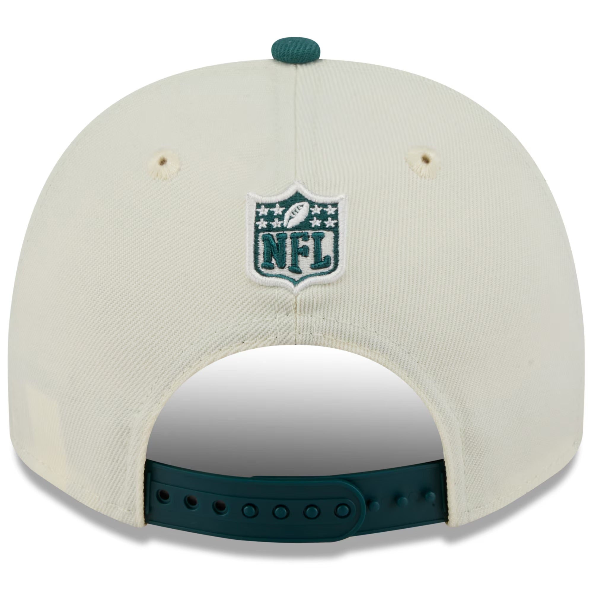 Philadelphia Eagles New Era NFL 25 Draft Pre-Curved 9FIFTY A-Frame Snapback Hat - Chrome