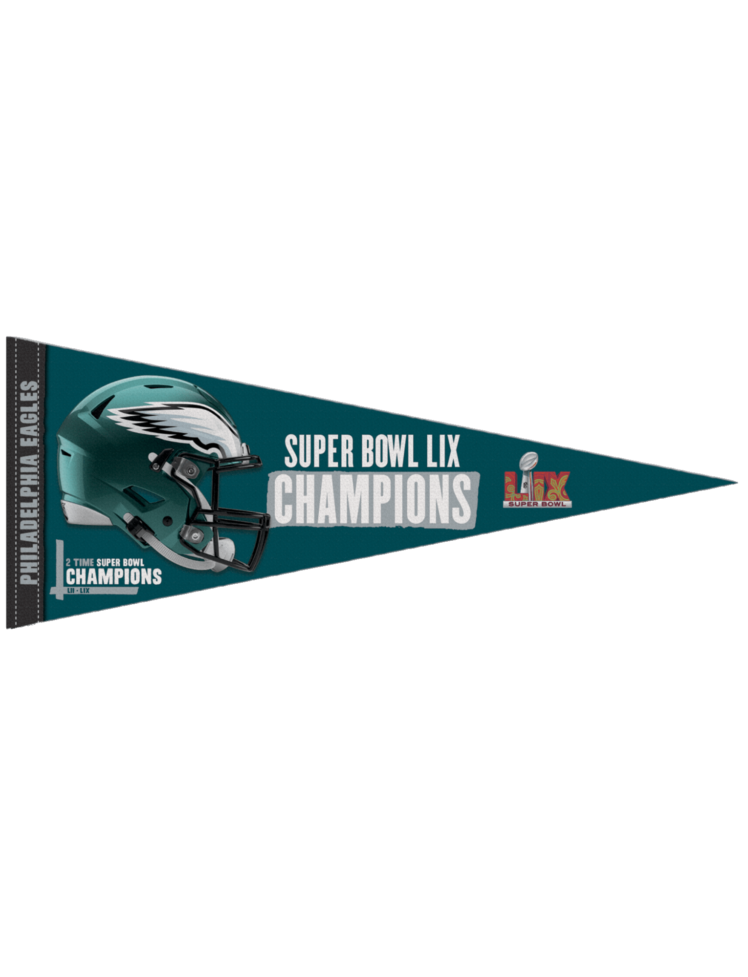 Philadelphia Eagles Wincraft NFL Super Bowl LIX Champs 12" x 30" Premium Pennant