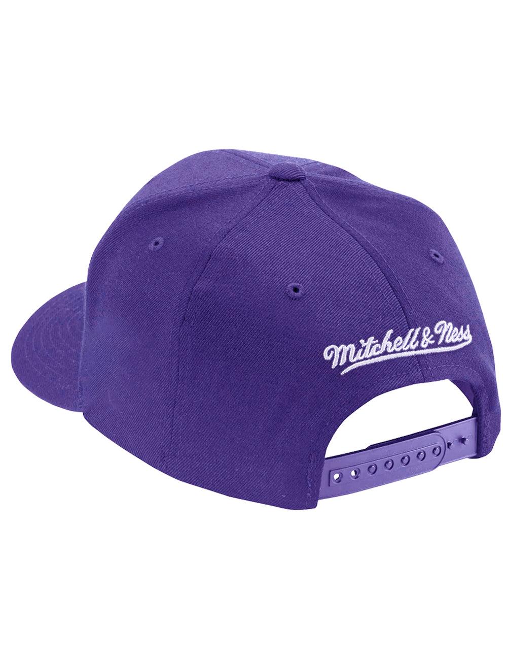 Los Angeles Lakers Mitchell & Ness NBA Team Classic Red Snapback Hat - Purple